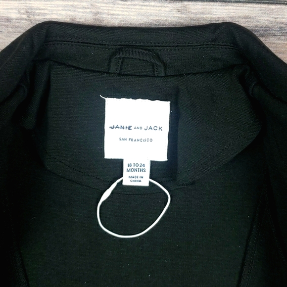 NWOT Janie and Jack Baby Girls Ponte Long Jacket